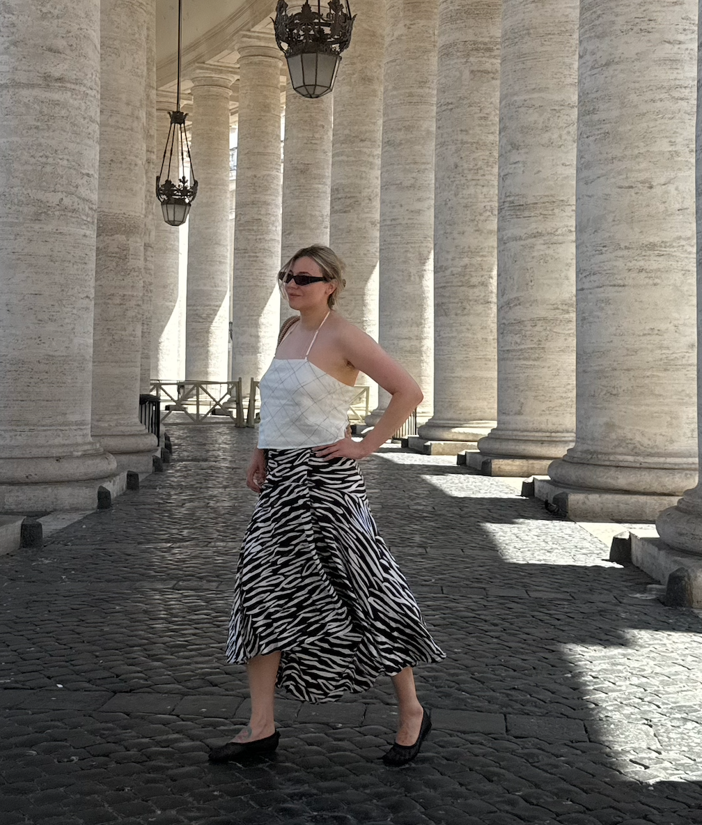 Yana travelling in Rome